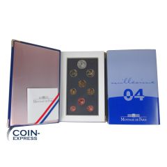 Euro Kursmünzensatz Frankreich 2004 PP - Polierte Platte