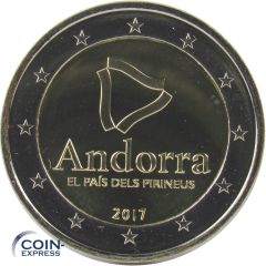 2 Euro Gedenkmünze Andorra 2017 Pyrenäen 2 Euro Gedenkmünze Andorra 2017 Pyrenäen
