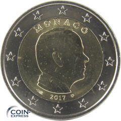 2 Euro Münze Monaco 2017 Albert II. 2 Euro Münze Monaco 2017 Albert II.