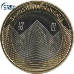 3 Euro Gedenkmünze Slowenien 2011 - 20 Jahre Unabhängigkeit