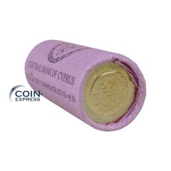 2 Euro Münzrolle Zypern 2009 Währungsunion 2 Euro Münzrolle Zypern 2009 Währungsunion