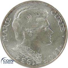 100 Francs Frankreich 1984 - Marie Curie Silber