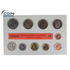 DM KMS Kursmünzensatz Deutschland 2000 Stempelglanz G