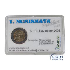 2 Euro Gedenkmünze Österreich 2005 - Staatsvertrag - in Coincard Numismata