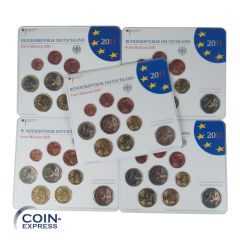 Euro Kursmünzensätze Deutschland 2011 ST ADFGJ