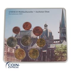 Euro Kursmünzensätze Deutschland 2003 - UNESCO-Weltkulturerbe Aachener Dom