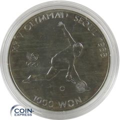 1000 Won Südkorea 1987 - Olympia Seoul - Tennis 1000 Won Südkorea 1987 - Olympia Seoul - Tennis