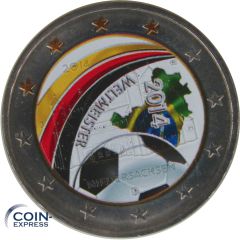 2 Euro Gedenkmünze Deutschland 2014 - Michaeliskirche - F - Farbmünze