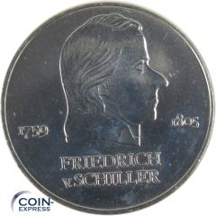 20 Mark Gedenkmünze DDR 1972 Friedrich von Schiller
