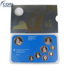 Franken Kursmünzensatz Schweiz 2010 PP - Murmeltier Franken Kursmünzensatz Schweiz 2010 PP - Murmeltier