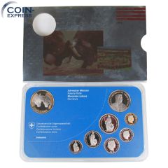 Franken Kursmünzensatz Schweiz 2012 PP - Ringkuhkämpfe Franken Kursmünzensatz Schweiz 2012 PP - Ringkuhkämpfe