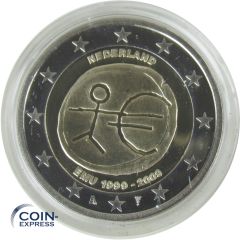 2 Euro Gedenkmünze Niederlande 2009 PP - Europäische Währungsunion 2 Euro Gedenkmünze Niederlande 2009 PP - Europäische Währungsunion