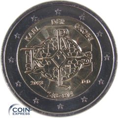2 Euro Gedenkmünze Deutschland 2023 Karl der Große - D 2 Euro Gedenkmünze Deutschland 2023 Karl der Große - D