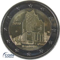 2 Euro Gedenkmünze Deutschland 2023 Hamburg - D 2 Euro Gedenkmünze Deutschland 2023 Hamburg - D