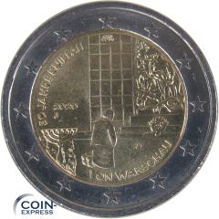 2 Euro Gedenkmünze Deutschland 2020 Kniefall von Warschau - J