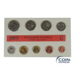 DM KMS Kursmünzensatz Deutschland 1977 Stempelglanz G