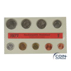DM KMS Kursmünzensatz Deutschland 1977 Stempelglanz F