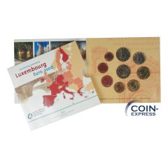 Euro Kursmünzensatz Luxemburg 2008 BU