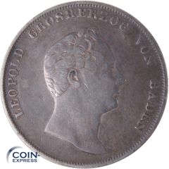1 Gulden Baden 1840 Leopold Großherzog von Baden