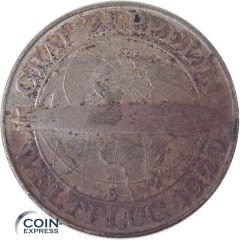 3 Reichsmark 1930 D Graf Zeppelin Weltflug 1929