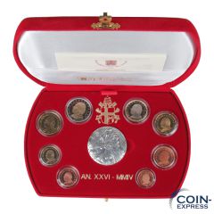 Euro Kursmünzensatz Vatikan 2004 PP ohne Umkarton