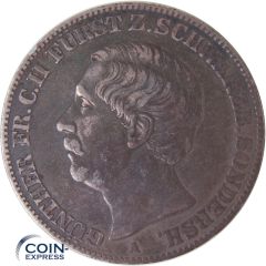 1 Vereinstaler Schwarzburg Sondershausen 1865 Günther Friedrich Karl II