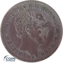 1/3 Taler Sachsen 1854 Friedrich August