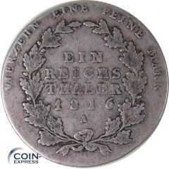 1 Taler Preußen 1816 Friedrich Wilhelm III