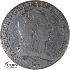 1 Kronentaler Mailand 1796 M mit Loch!