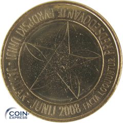 3 Euro Gedenkmünze Slowenien 2008 - EU Ratspräsidentschaft vergoldet