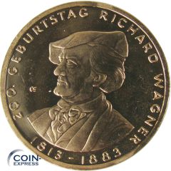 10 Euro Gedenkmünze Deutschland 2013 - Richard Wagner vergoldet