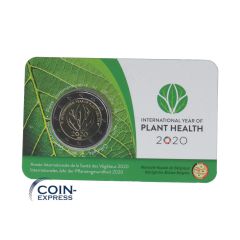 2 Euro Gedenkmünze Belgien 2020 - Jahr der Pflanzengesundheit in Coincard wallonisch