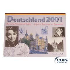 DM Kursmünzensatz Deutschland 2001 G Deutsche Post