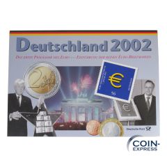 Euro Kursmünzensatz Deutschland 2002 A - Berlin Deutsche Post