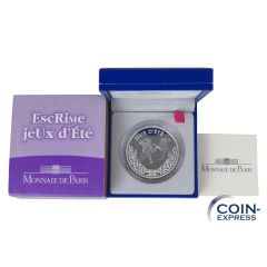 1 1/2 Euro Gedenkmünze Frankreich 2006 - Olympia Fechten