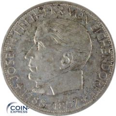 5 DM Gedenkmünze Deutschland 1957 Joseph Freiherr von Eichendorff
