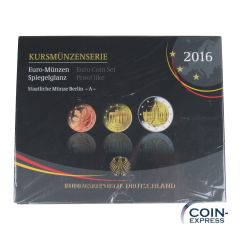 Euro Kursmünzensatz Deutschland 2016 PP A
