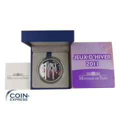 10 Euro Gedenkmünze Frankreich 2011 PP - Eiskunstlauf