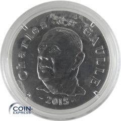 10 Euro Gedenkmünze Frankreich 2015 - Charles de Gaulle