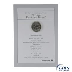 10 Euro Gedenkmünze Deutschland 2014 - Konstanzer Konzil Deutsche Post