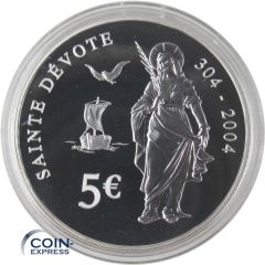 5 Euro Gedenkmünze Monaco 2004 - Sainte Devote 5 Euro Gedenkmünze Monaco 2004 - Sainte Devote