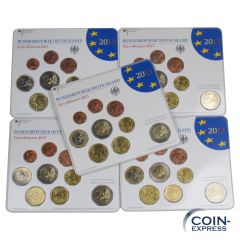 Euro Kursmünzensätze Deutschland 2013 ST ADFGJ