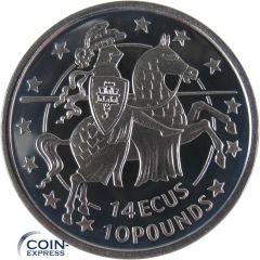 14 Ecus Gibraltar 1992 Ritter auf Pferd