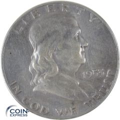 Half Dollar Münze USA 1953 Franklin Half Dollar Münze USA 1953 Franklin