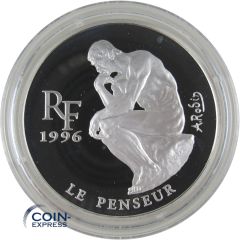 10 Francs - 1,50 Euro Frankreich 1996 - Der Denker Auguste Rodin