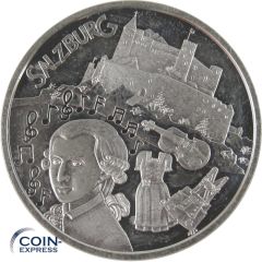 10 Euro Gedenkmünze Österreich 2014 Salzburg