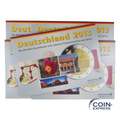 Euro Kursmünzensätze Deutschland 2013 ADFGJ Deutsche Post
