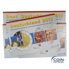 Euro Kursmünzensätze Deutschland 2012 ADFGJ Deutsche Post