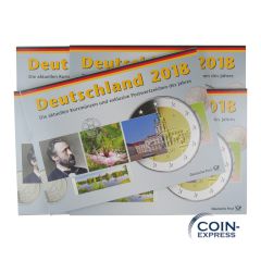 Euro Kursmünzensätze Deutschland 2018 ADFGJ Deutsche Post