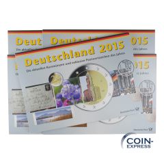 Euro Kursmünzensätze Deutschland 2015 ADFGJ Deutsche Post